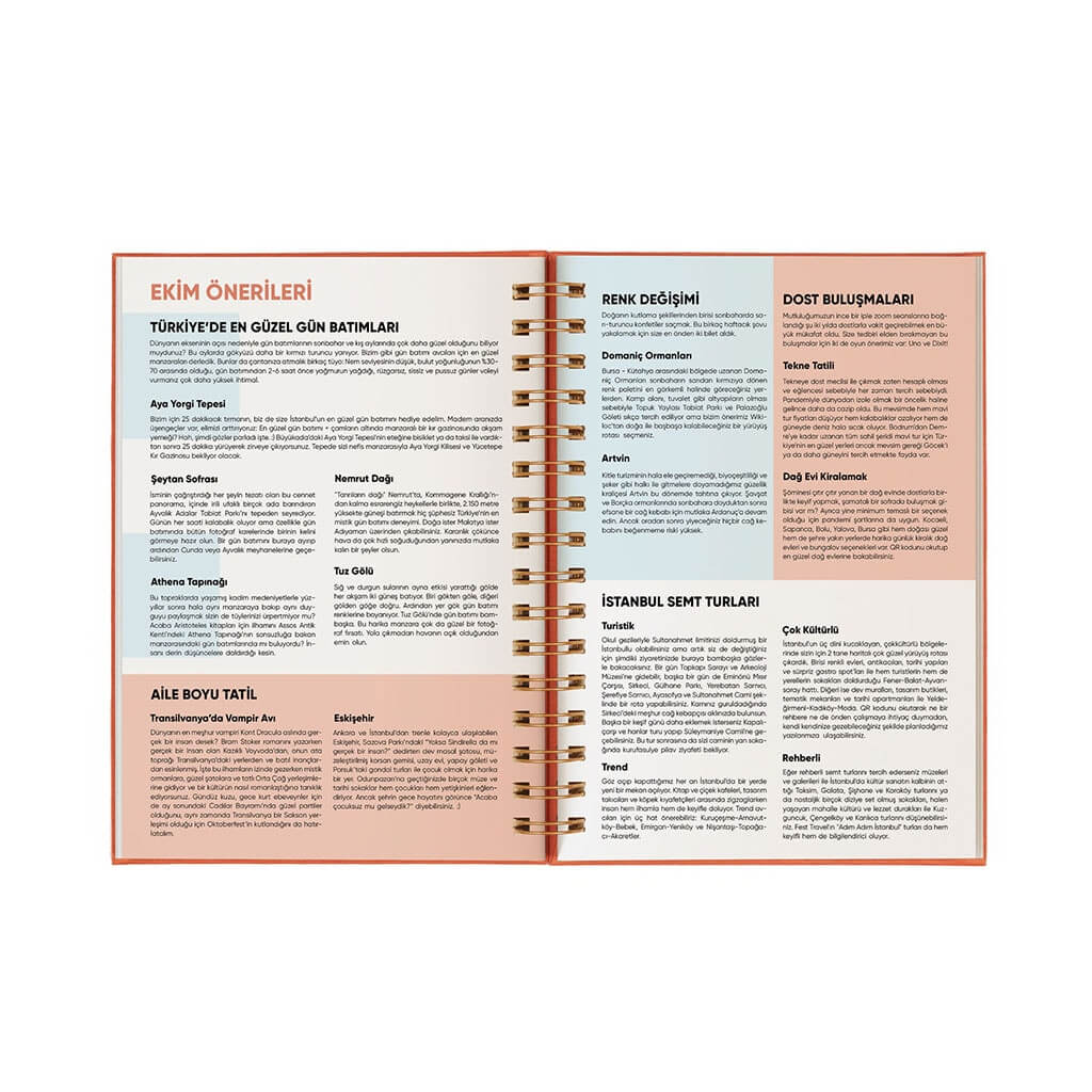 Alev Turuncusu - Seyahat Temalı 2022 Ajandası Alev Turuncusu - Seyahat Temalı 2022 Ajandası