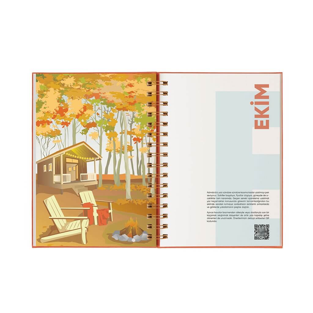 Alev Turuncusu - Seyahat Temalı 2022 Ajandası Alev Turuncusu - Seyahat Temalı 2022 Ajandası