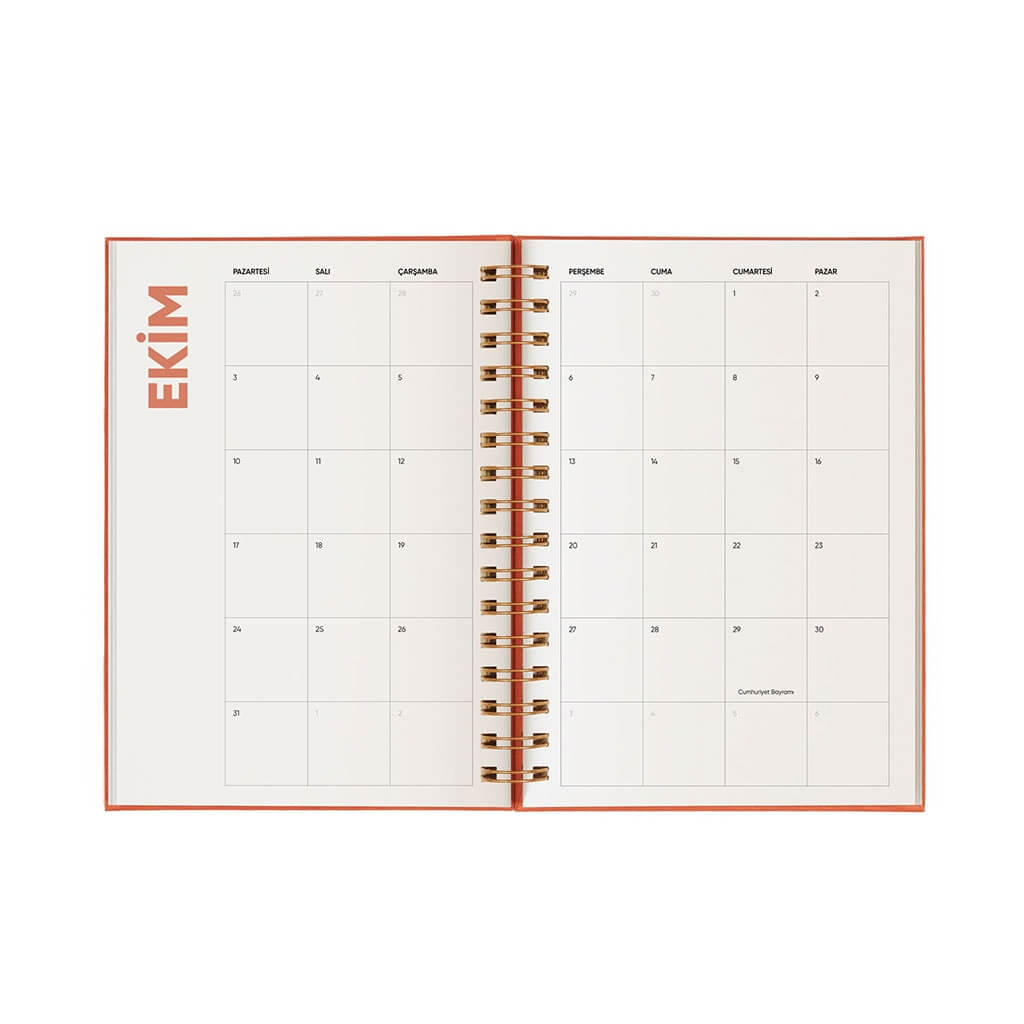 Alev Turuncusu - Seyahat Temalı 2022 Ajandası Alev Turuncusu - Seyahat Temalı 2022 Ajandası