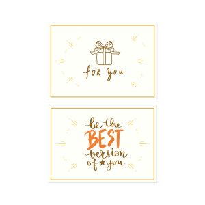 Be the Best Version of You Motto Kartı