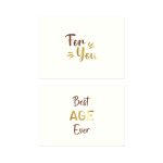 Yaldızlı – Best Age Ever Motto Kartı