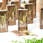 Krem Kuru Çiçek & Kahve Hediyelik