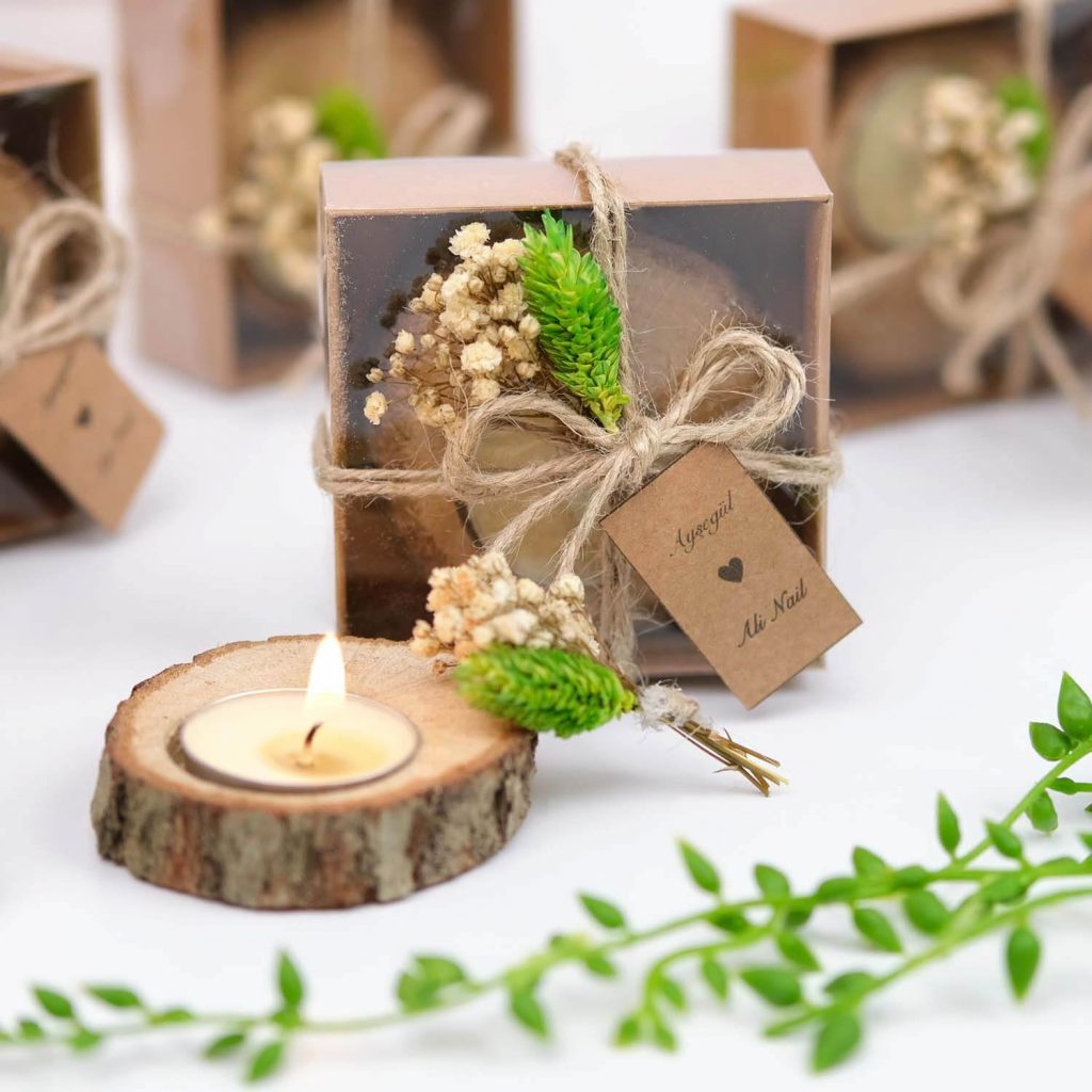 Kuru Çiçek Süslemeli Tealight Mum Hediyelik Kuru Çiçek Süslemeli Tealight Mum Hediyelik